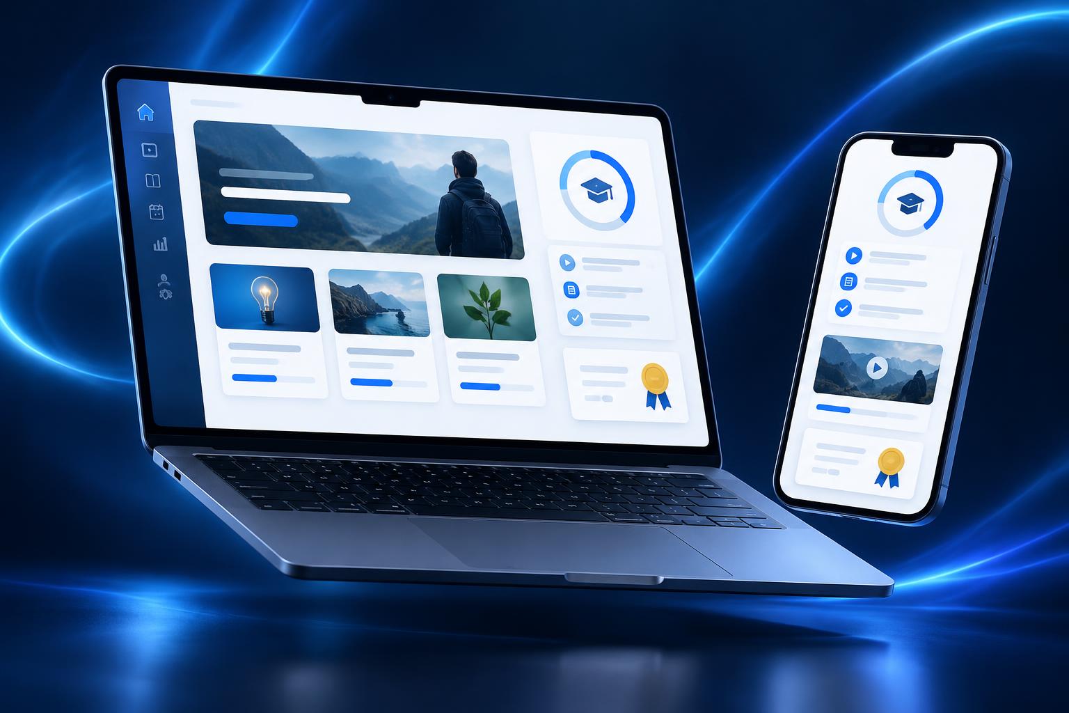 Plataforma Wake Up no computador e no celular